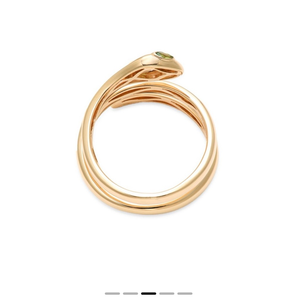 EFFY
14K Yellow Gold, Diamond & Tsavorite Snake Band Ring - Picture 3 of 6